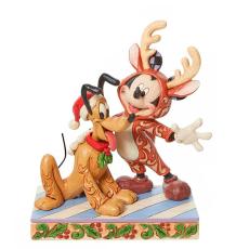 Disney samlarfigur Disney Jul - Musse & Pluto festlige venner - Nostalgiska.no