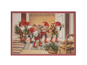 Juldekorasjon nisser med juletallerken - Nostalgiska.no