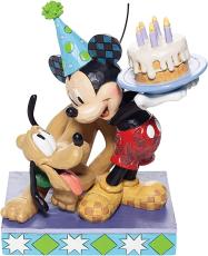 Disney samlarfigur Disney Jul - Musse & Pluto feirer bursdag - Nostalgiska.no