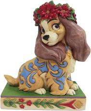 Disney samlarfigur Disney Jul - Lady julefigur - Nostalgiska.no