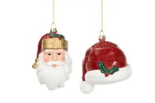 Julekule Glasskule nisse/luve - Nostalgiska.no