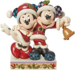 Disney samlarfigur Disney Jul - Jingle bell Mikke & Mimmi - Nostalgiska.no