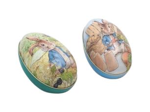  Plastisk egg Peter Rabbit 4-olike - Nostalgiska.no