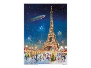  Adventskalender a3 med glitter Paris - Nostalgiska.no