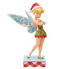 Disney samlarfigur Disney Jul - Tingeling poserer med nisselue - Nostalgiska.no