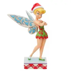 Disney samlarfigur Disney Jul - Tingeling poserer med nisselue - Nostalgiska.no