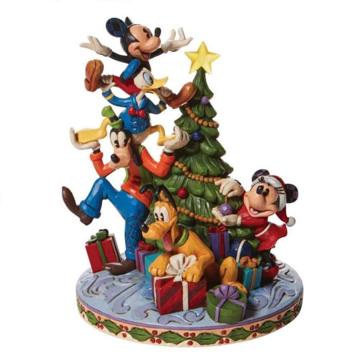 Bilde 1, Disney samlarfigur Disney Jul - Vennene kler juletreet - Nostalgiska.no