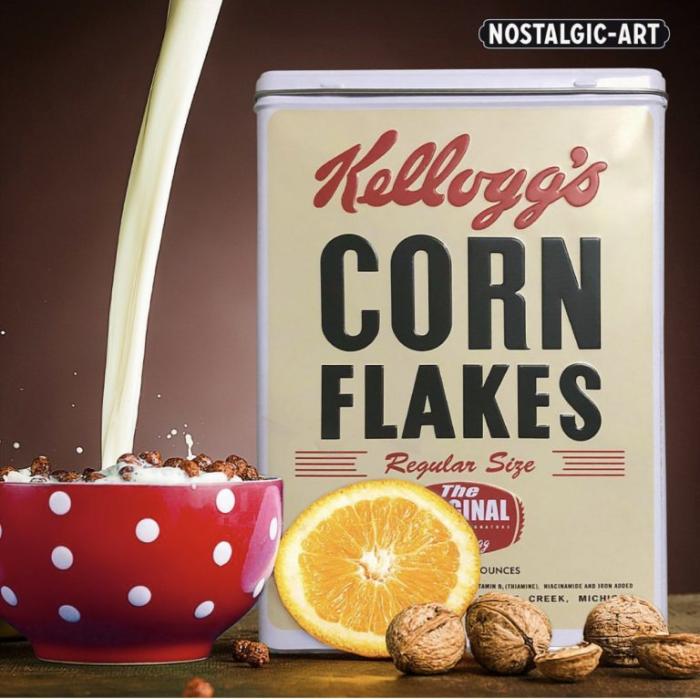 Bilde 2,  Plastboks Høy Rekt XL Kelloggs Logo - Nostalgiska.no