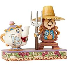 Disney samlarfigur Disney Jul - fru Potts & Cogsworth - Nostalgiska.no