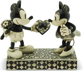 Disney samlarfigur Disney Jul - Mikke & Mimmi ekte søte hjerte - Nostalgiska.no