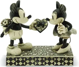 Disney samlarfigur Disney Jul - Mikke & Mimmi ekte s&oslash;te hjerte - Nostalgiska.no