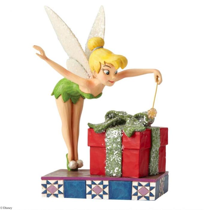 Bilde 1, Disney samlarfigur Disney Jul - Tinkerbell med julegave - Nostalgiska.no