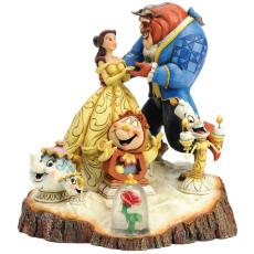 Disney samlarfigur Disney Jul - Skjønnheten og udyret - Nostalgiska.no