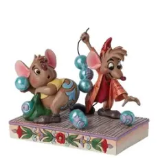 Disney samlarfigur Disney Jul - Jack & Gus fra Askepott i tekopp - Nostalgiska.no