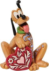 Disney samlarfigur Disney Jul - Pluto med hjerte - Nostalgiska.no