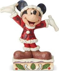 Disney samlarfigur Disney Jul - Musse Pigg i julekostyme - Nostalgiska.no