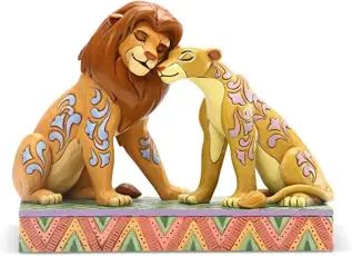 Disney samlarfigur Simba og Nala fra L&oslash;venes Konge - Nostalgiska.no