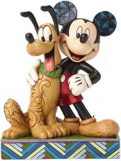 Disney samlarfigur Disney Jul - Mikke & Pluto beste venner - Nostalgiska.no