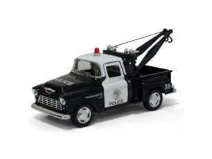  Modellbil - 1:32 Chevy Stepside Pickup Politibil-55 - Nostalgiska.no